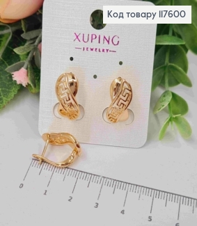 Серьги Версаче, бесконечность, 1,7см, англ. застежка, Xuping 18К 117600 фото