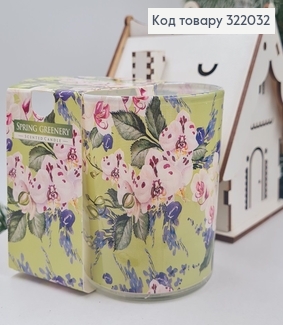 Аромасвічка стакан BISPOL  Весняна зелень 100г/22 годин, 72s -52 322032 фото