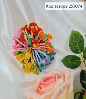 Резинка детская ФРУКТЫ (50шт)   в асорт. 253074 фото