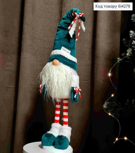 Гном "Скандинавський" в ЗЕЛЕНІЙ шапці, 50-57см, ручна робота, Україна 614278 фото 1