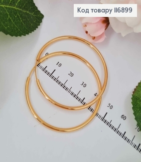 Серьги кольца, диаметр 4,5см, Xuping 18K 116899 фото