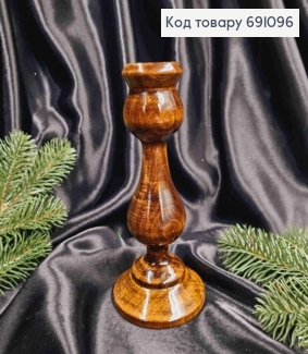 Подсвечник деревянный "ДУБ МОРЕНЫЙ", высота 17,5см, ручная работа, Украина. 691096 фото
