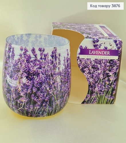 Аромасвечи стакан BISPOL Лаванда 100 г / 20 часов, 71s-09 312027 фото 1