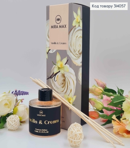 Аромадиффузор 110мл. аромат Vanilla & Cream. MIRA MAX, Украина 314057 фото 1