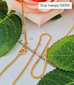 Цепочка квадратное якорное плетение 1мм, длина 50см, Xuping 18К 121050 фото