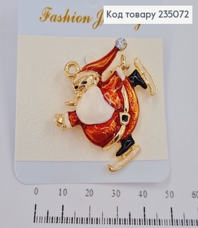 Брошь металл Дед Мороз 235072 фото