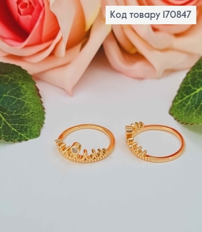 Кольцо, "Королевский" с камнем, Xuping 18K 170847 фото