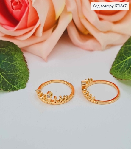 Кольцо, "Королевский" с камнем, Xuping 18K 170847 фото 1