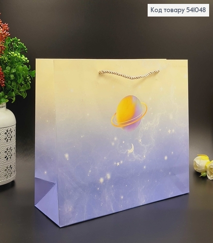 Пакет бумажный средний горизонтальный планети  25х32 см в асс. 541048 фото 3