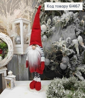 Гном в красном наряде, 54см, ручная работа, украина. 614167 фото