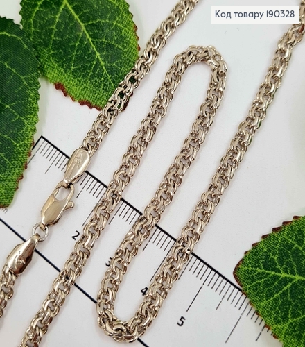 Цепочка, плетение Бисмарк, шир. 3,5мм, длина 50см, Xuping 190328 фото 1