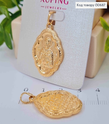 Иконка-Ладанка "св. Николай Чудотворец", 2,7*2 см, Xuping 18K 130687 фото 1