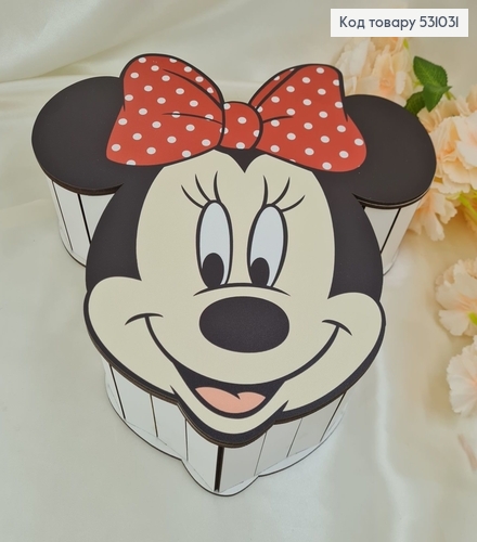 Коробка деревянная Минни Маус 30х30х9 см 531031 фото 1