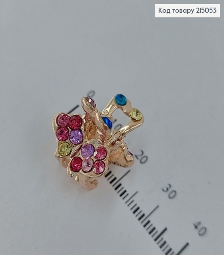 Краб металл розовое золото в асс. 1,5 см 215053 фото 2