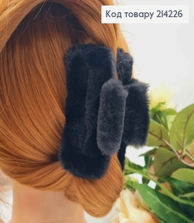 Краб пластик, прямоугольный, с черным пушком, 9см 214226 фото