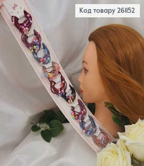 Резинки детские с бусинками Темные 10шт/уп 261152 фото