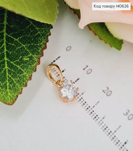 Кулон с камнем 0,6*0,6см, Xuping 18K 140626 фото 1