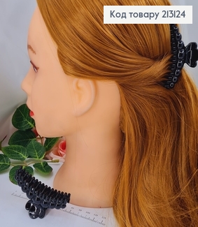 Краб пластик 7см чорний глянцевий  213124 фото