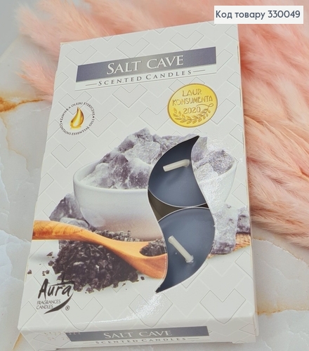 Аромасвечка таблетка BISPOL Соляные пещеры 6 шт/ 4 часа, 15-313 330049 фото 1