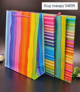 Пакет бумажный, "С ярким гипнотическим принтом", 26*32*10см в ассорт. 541139 фото