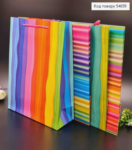 Пакет бумажный, "С ярким гипнотическим принтом", 26*32*10см в ассорт. 541139 фото 1