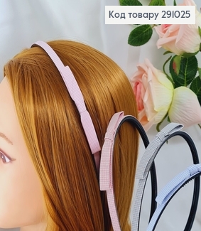 Обруч пластик с тканью с бантиком в асс. 291025 фото