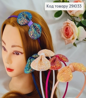 Обруч металл с Большим бантом в асс. 291033 фото