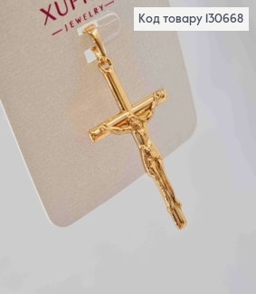 Крестик с распятием "Спаси и Сохрани", 3,7*2см Xuping 18K 130668 фото