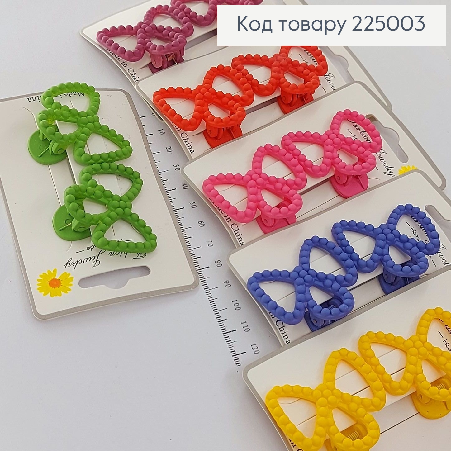 Заколка каучук бантик оригинальная в асс. 2 шт / уп. 225003 фото 1