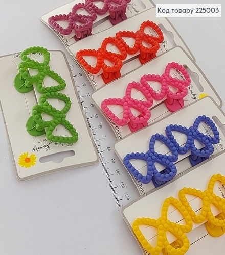 Заколка каучук бантик  оригинальная в асс. 2 шт / уп. 225003 фото 1