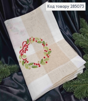 Скатерть "Лен" с рисунком "ВЕНОК", размер 120*150см 285073 фото