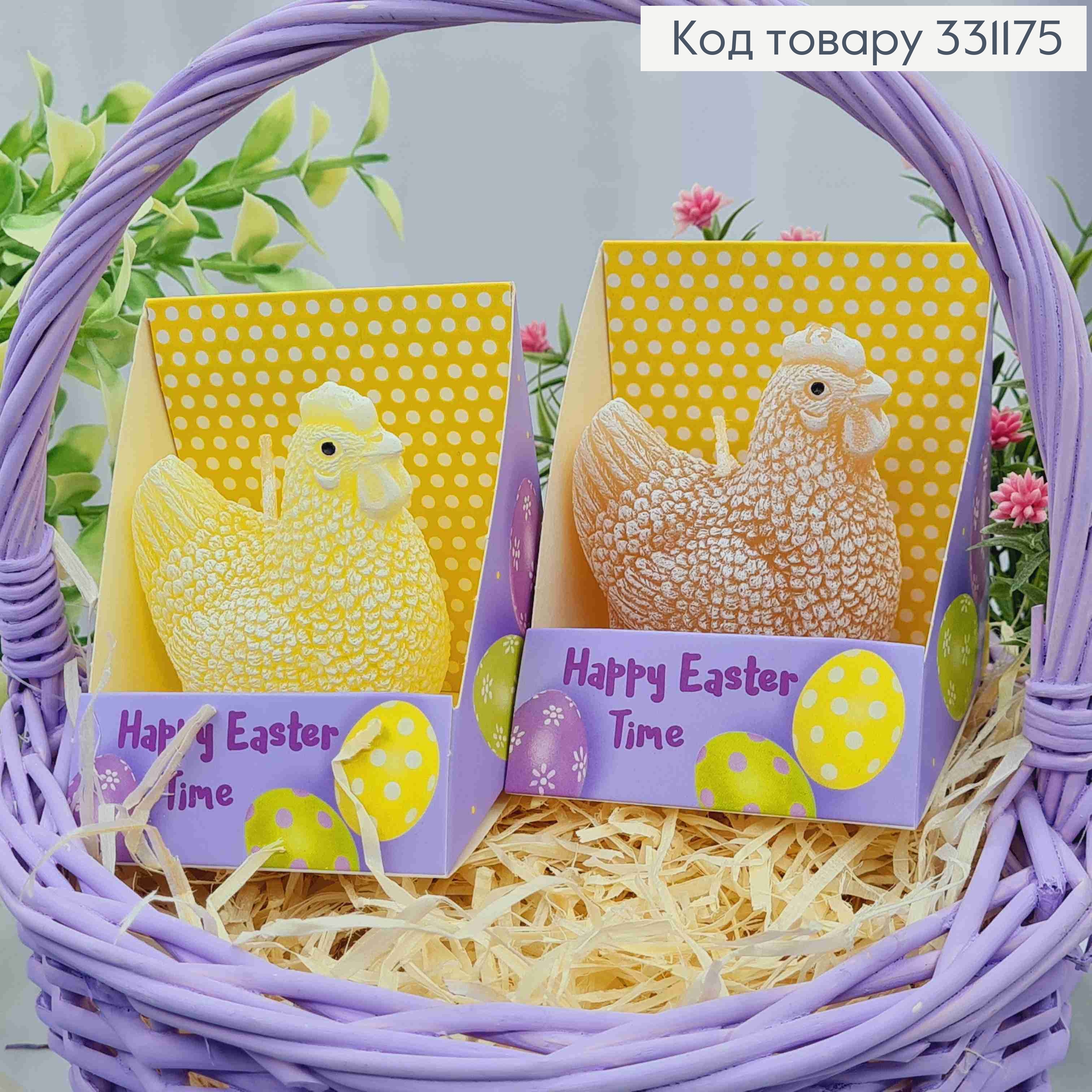 Свеча декоративная "Курочка", цвета в ассортименте, 80гр/4часа, Bartek candles 331175 фото 1