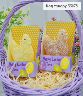 Свеча декоративная "Курочка", цвета в ассортименте, 80гр/4часа, Bartek candles 331175 фото