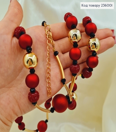 Біжутерія на шию з бусинками 100+ 7 см 236001 фото 2