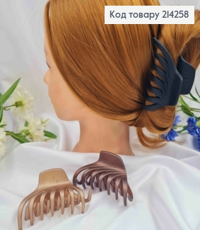 Краб пластик (крепкий), матовый, "Паучок", 8см, Пастельных цветов в ассортименте. 214258 фото