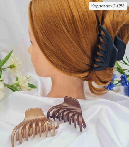 Краб пластик (крепкий), матовый, "Паучок", 8см, Пастельных цветов в ассортименте. 214258 фото 1