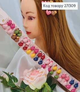 Заколка дитяча стріла Сердечка в асор. 20шт/уп. 271309 фото