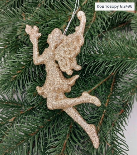 Новогодняя фигура Блеск Фея с цветком КАПУЧИНО, 15*8см, Украина 612498 фото 1