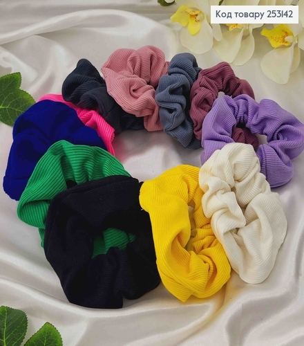 Резинка 13см, трикотаж рубчик, об'ємна в асорт, Україна 253142 фото 1