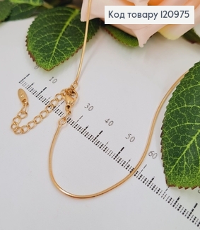 Цепочка снейк 1мм, длина 45+5см, Xuping 18К 120975 фото