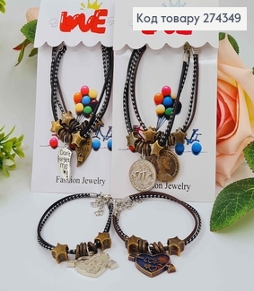 Браслет плетеный, глянцевый, 2 шт. BEST FRIENDS в ассорт. 274175 фото