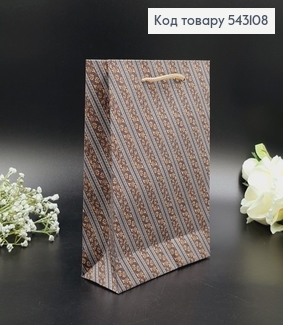 Пакет бумажный маленький крафтовый ИЗЫСКАНЫЙ 14,5х20см 543108 фото
