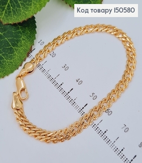 Браслет двойной ромб 5мм, длина 18,5см, Xuping 18K 150580 фото