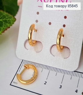 Сережки кільця, 1см, англ заст. Xuping 18К 115845 фото