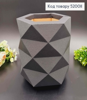 Коробка многогранная, Графитового цвета, 18*15см 520011 фото