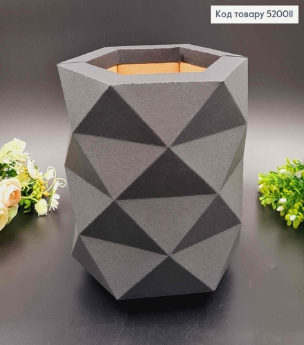 Коробка многогранная, Графитового цвета, 18*15см 520011 фото 1
