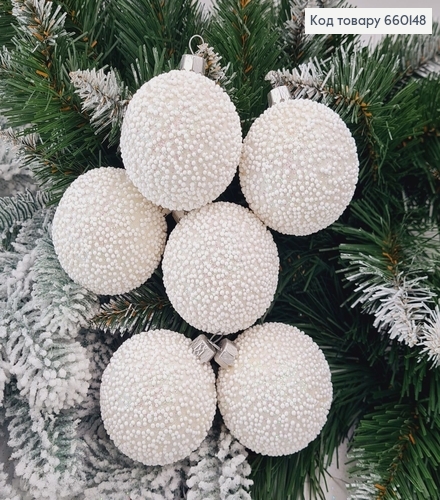 Набір куль 60мм Снігопад БІЛИЙ 6шт/уп, Україна 660148 фото 1