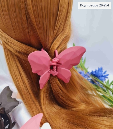 Краб пластик (4см), матовый, "Бабочка" 8,5*5,5см, цвета в ассортименте 214254 фото 2