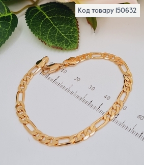 Браслет комбинированое плетение 5мм, длина 19см, Xuping 18K 150632 фото