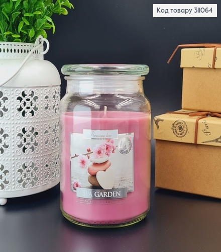 Аромасвечка в банке BISPOL Сад спа 500 г/ 100 часов 311064 фото 1